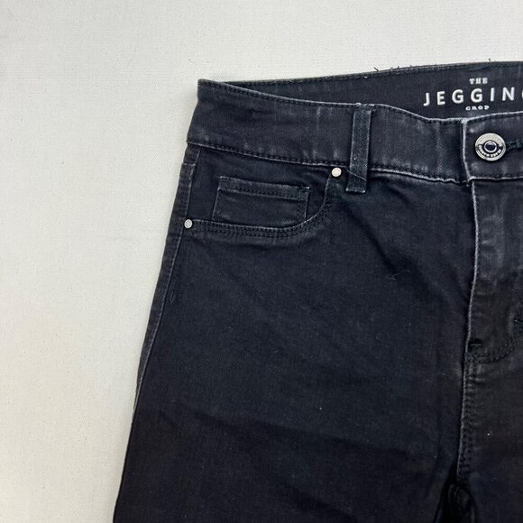 White House Black Market Cropped Jegging Black Womens Size 0 Zip Ankle - Picture 4 of 10